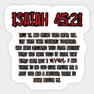 Isaiah 45:21 Sticker